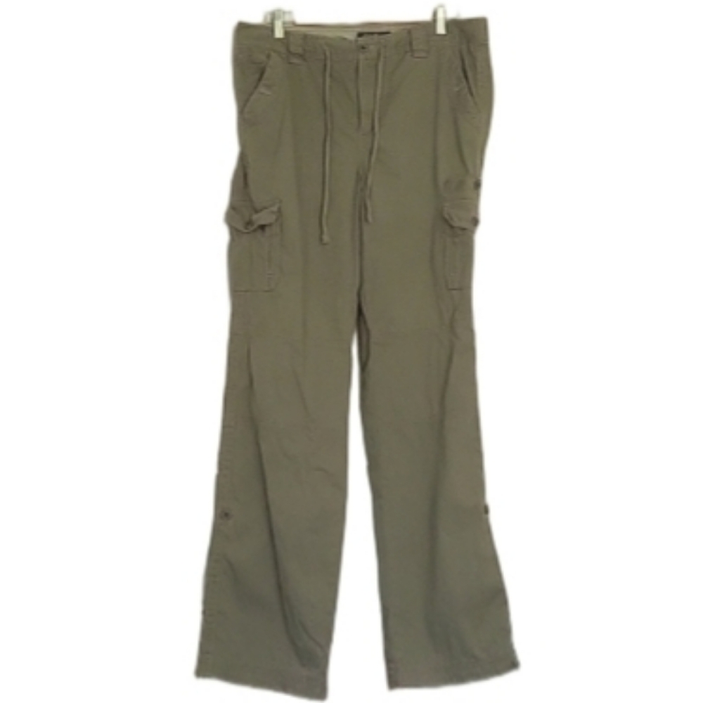 Womens EDDIE BAUER PUTTY CARGO TALL PANTS SIZE 12 - Picture 2 of 16